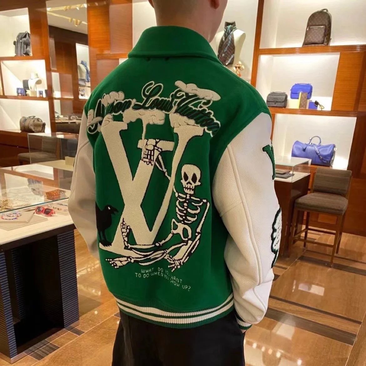 VL Unisex Vintage Zip-Up Jacket Baseball Jacket