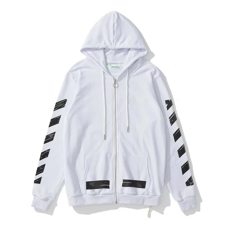 911# White Zip-Up
