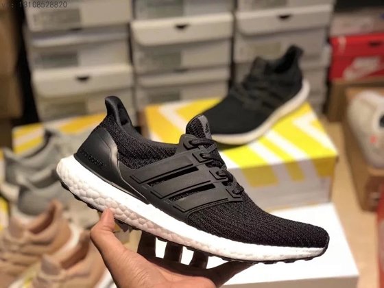 Ultra Boost UB4.0巴斯夫真爆袜子黑白男女网面透气跑步鞋