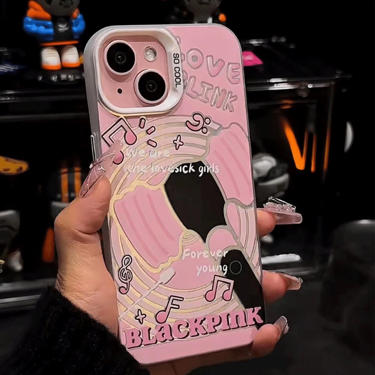 BLACKPINK应援棒适用于苹果15promax手机壳iPhone13/14彩银xsmax
