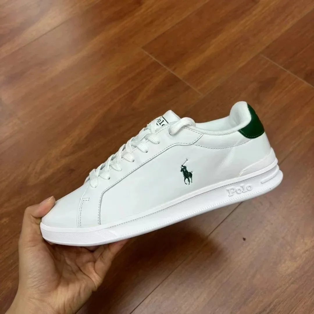 White with Green Logo, Size 41
