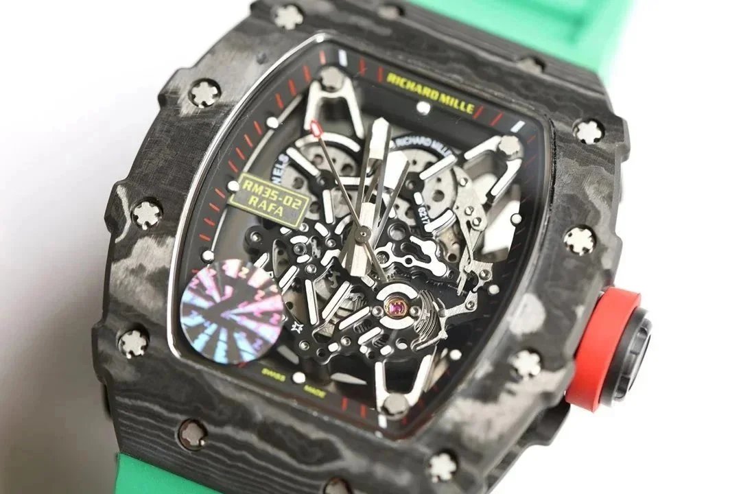 RM 35-01/2 Full Carbon Fiber Series Handcrafted Texture Watch
