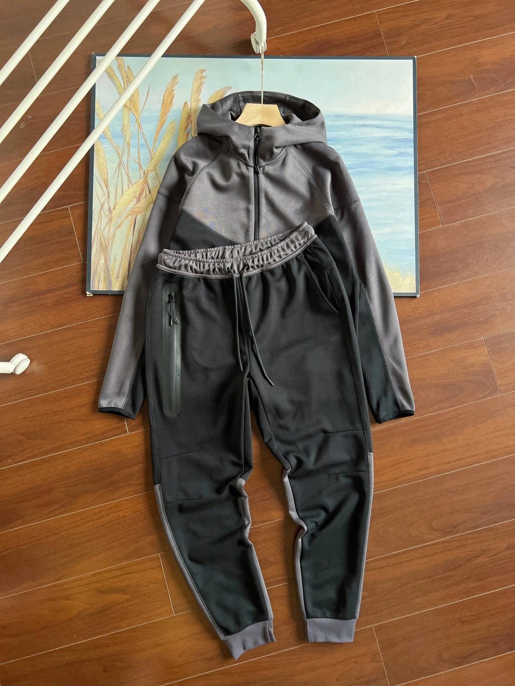 Black and dark gray suit SKU image