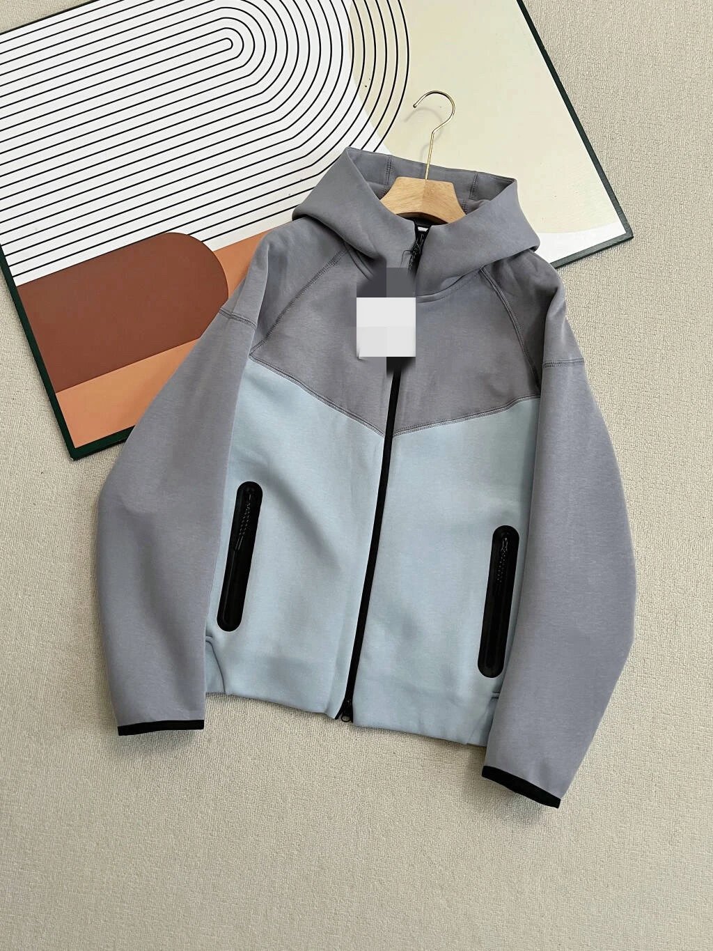 gray and blue coat SKU image