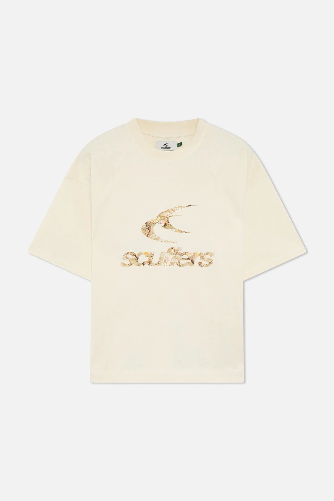 Scuffers T-Shirts Boxy Fit Graphic Logo T-Shirt — L04 - Light Apricot