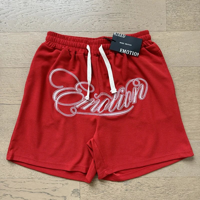 Mixed Emotion Hoodies & Sweatshirts Zip-Up Rhinestone Graphic Hoodie — X0020 Red