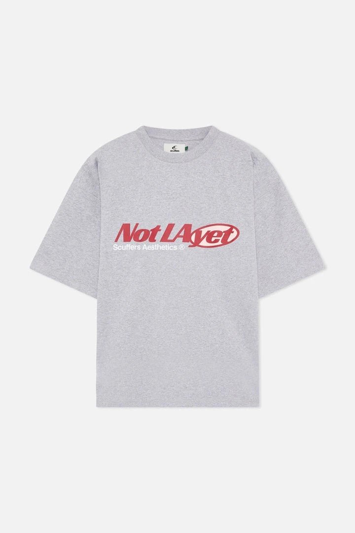 Scuffers T-Shirts Boxy Fit Graphic Logo T-Shirt — L01- Grey/gray