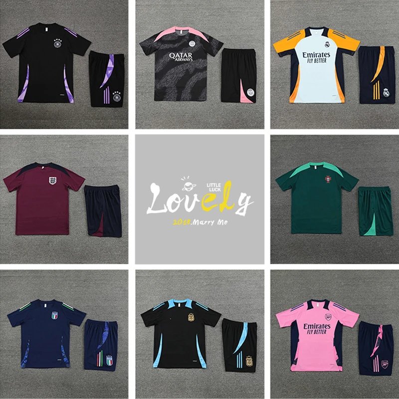 Various Football Jersey and Shorts Sets