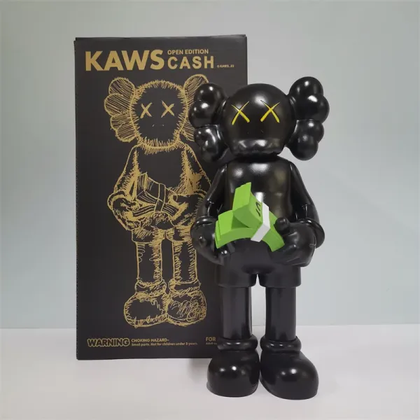Kaws Open Edition Cash Black Vinyl Figure Accessories - 1