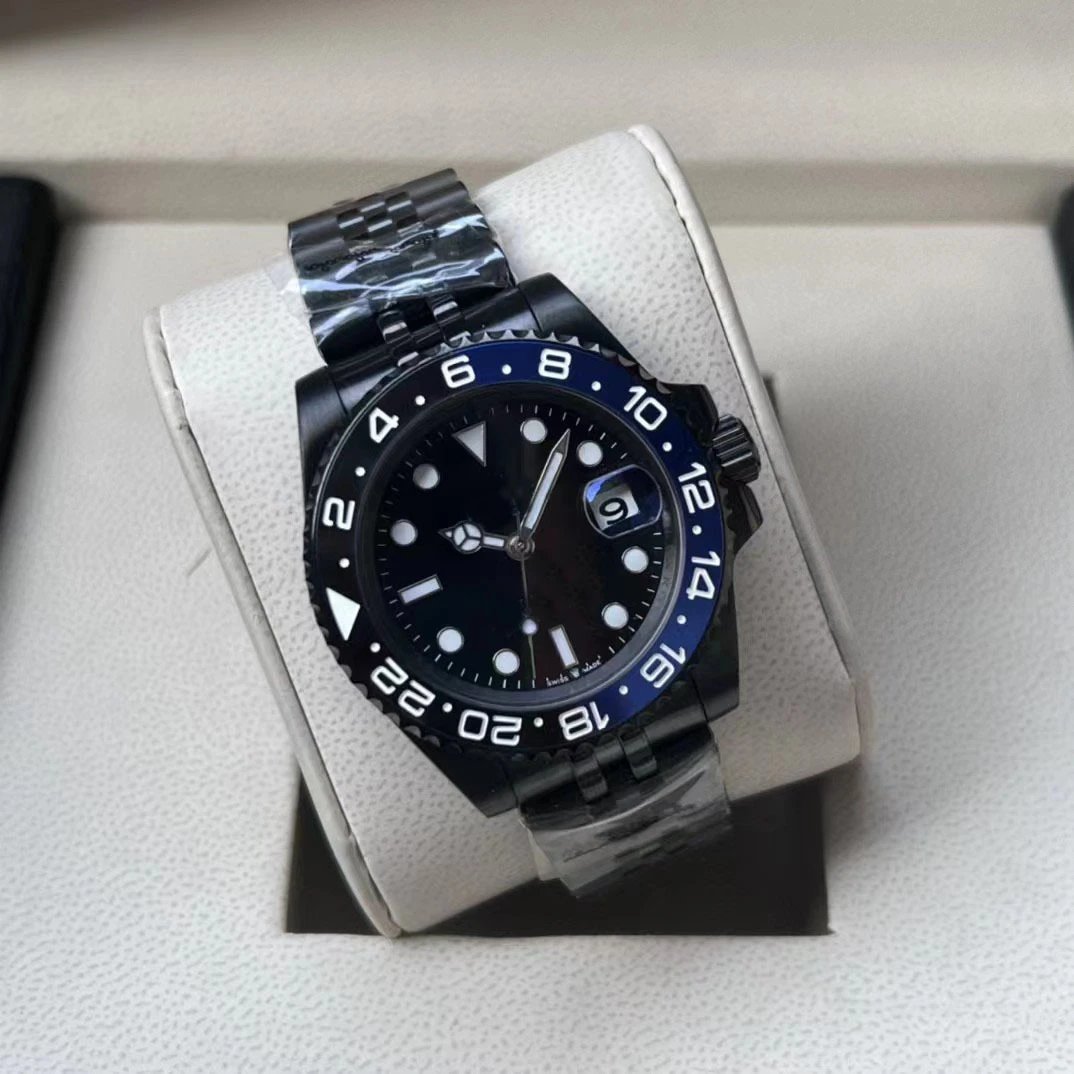 Rolex GMT-Master II Black Dial Gold Watch Watches - 15