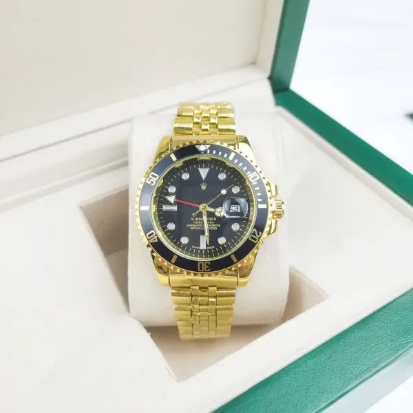 Rolex Submariner Gold Black Dial Watch Watches - 1