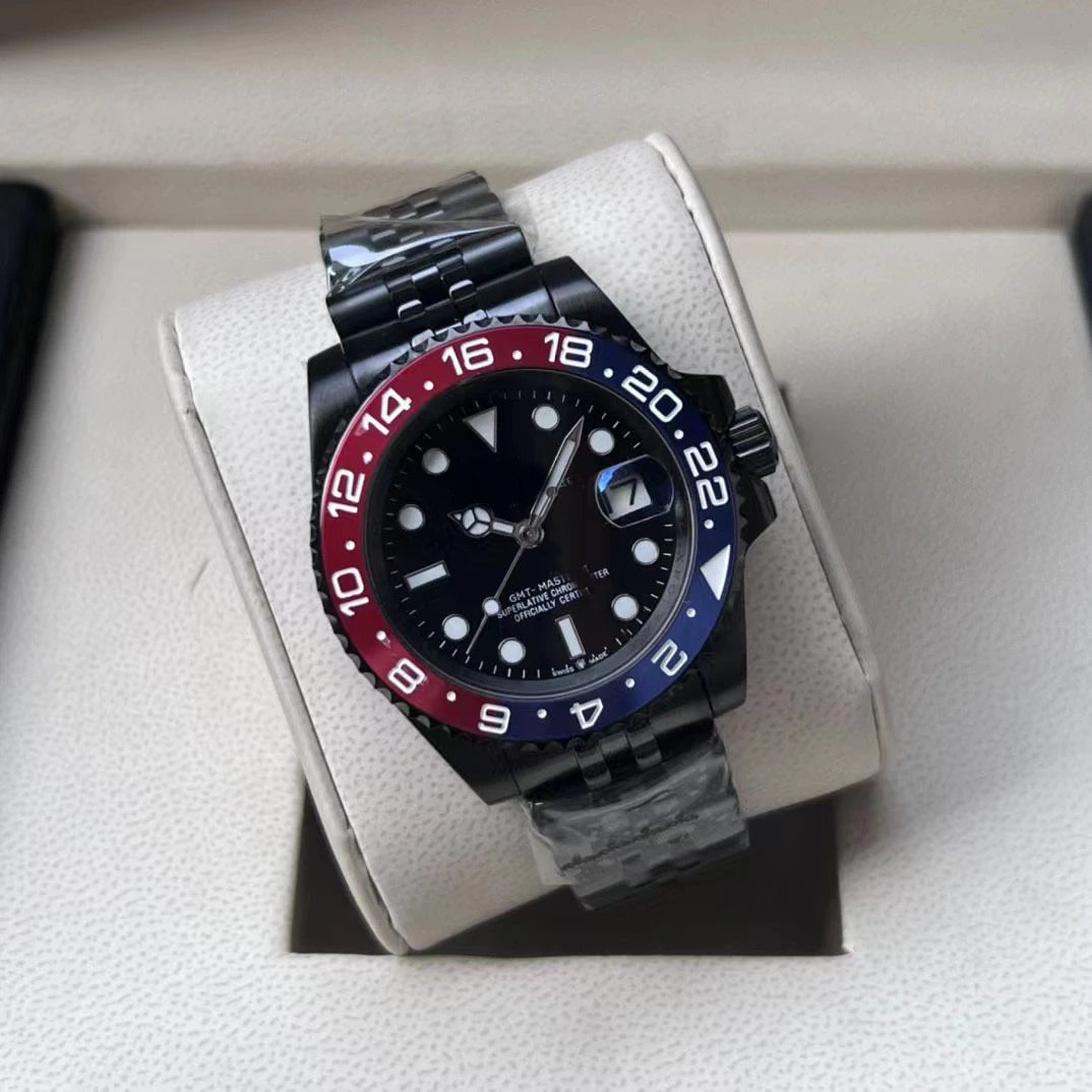 Rolex GMT-Master II Black Dial Gold Watch Watches - 20