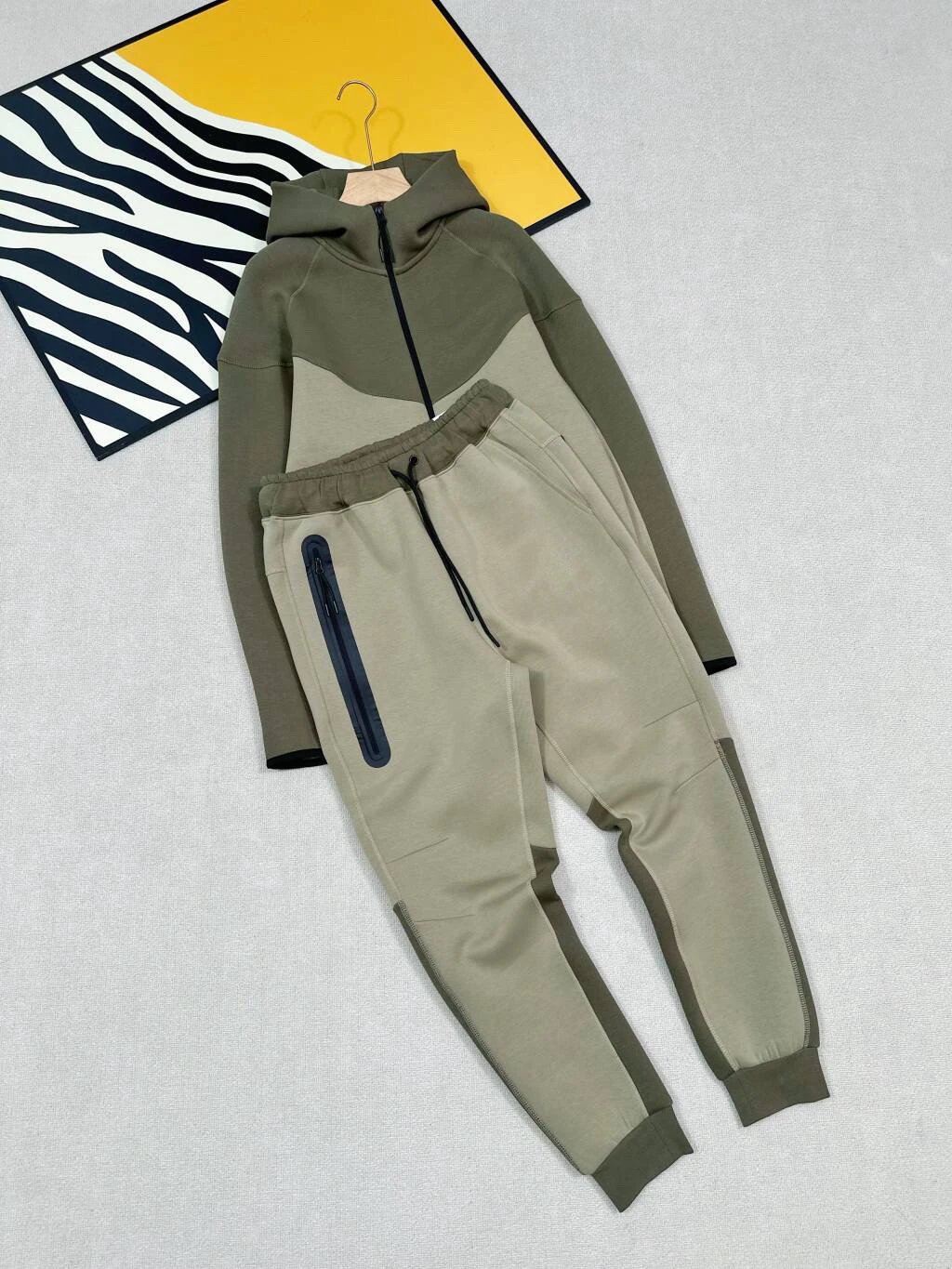 Army green and khaki matching set SKU image
