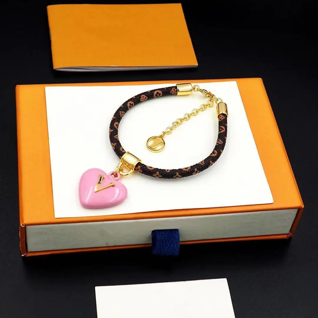 Louis Vuitton Jewelry Leather Cord Logo Plate Bracelet — Style 37