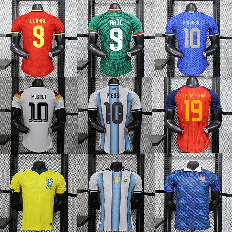2026 World Cup Jersey Player Version Spain Argentina Messi Portugal C Ronaldo Brazil France Football Jersey