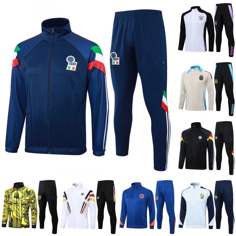 Argentina, Germany, Spain, Italy, Brazil, France, England, Portugal, long-lasting football training uniforms