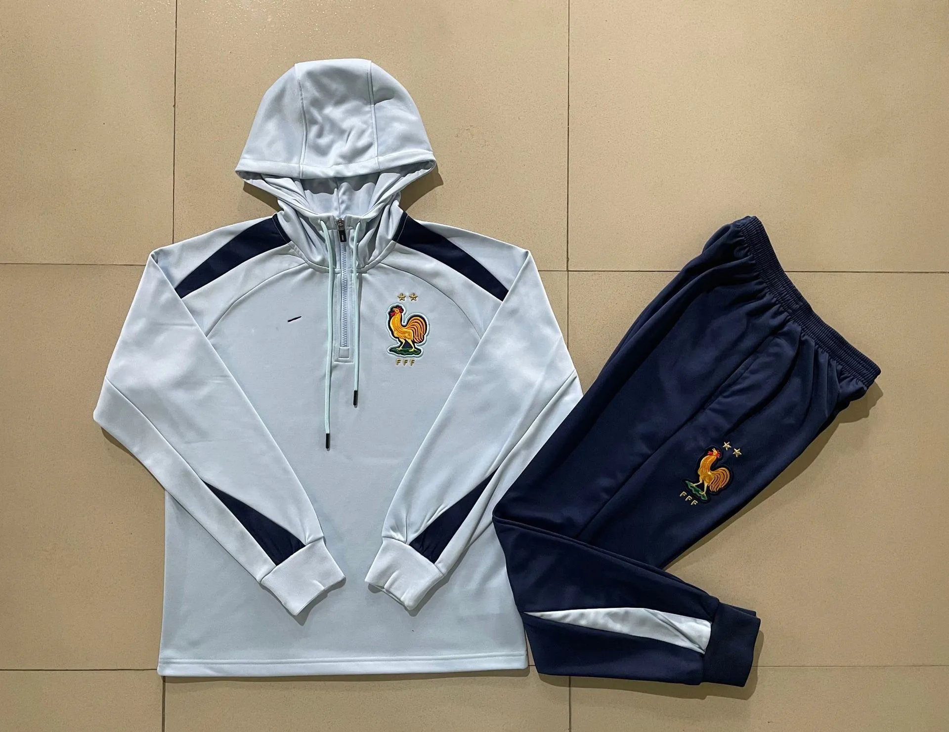 2425 Half-Zip Hoodie France Light Blue-France