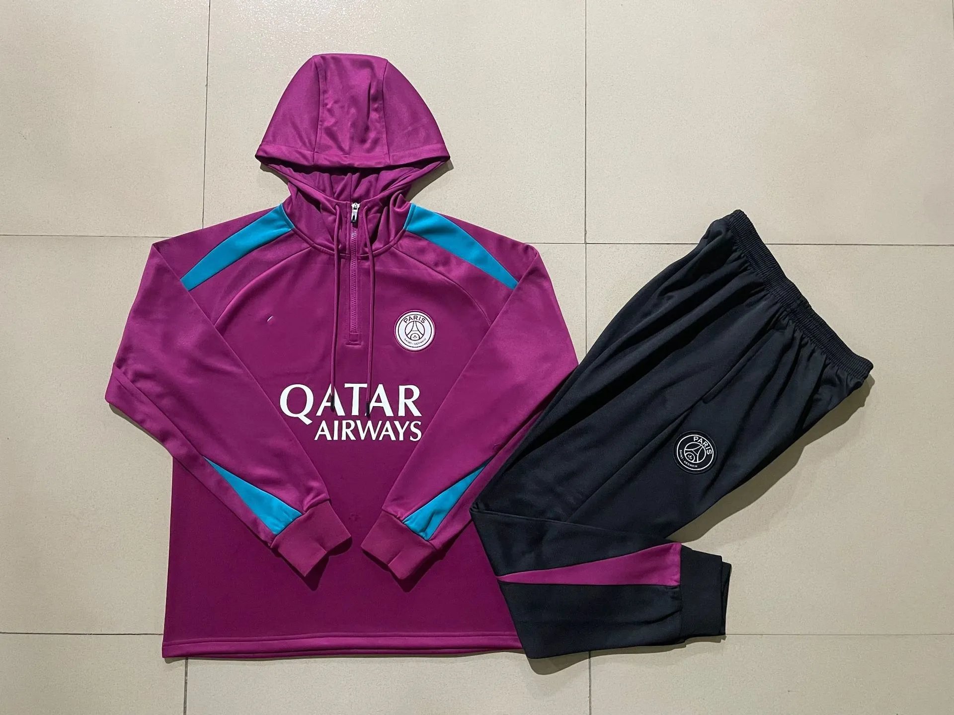 2425 Half-Zip Hoodie Paris Purple-Paris