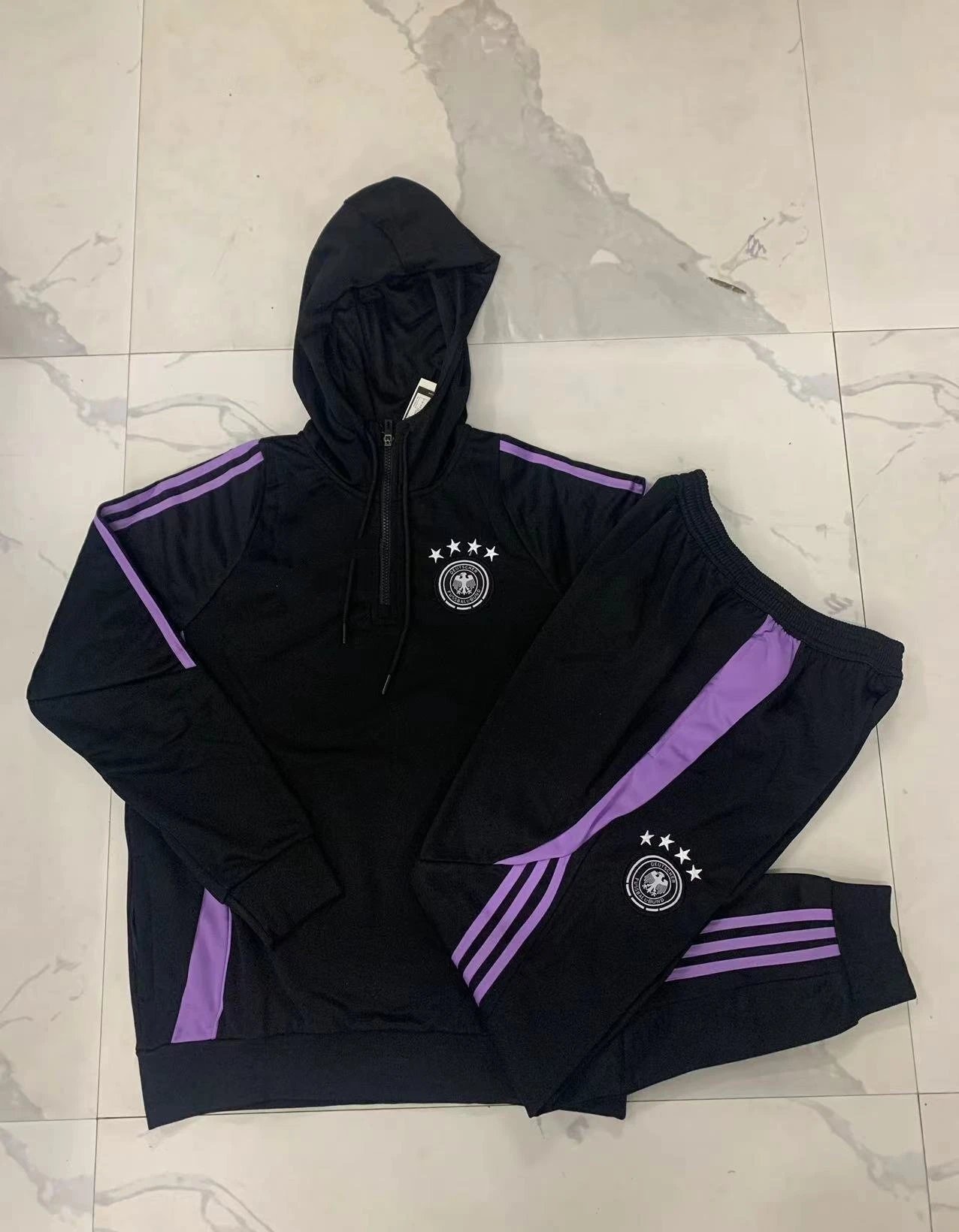 2425 Half-Zip Hoodie Germany Black-Germany