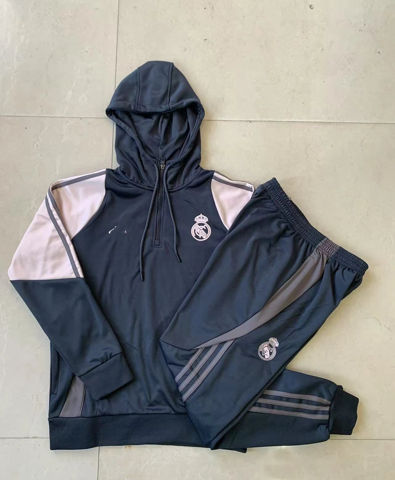 2425 Half-Zip Hoodie Real Madrid Dark Grey-Real Madrid