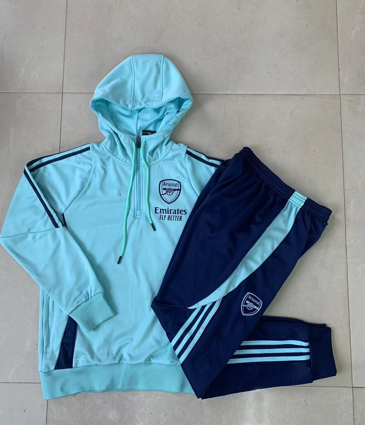 2425 Half-Zip Hoodie Arsenal Light Green-Arsenal