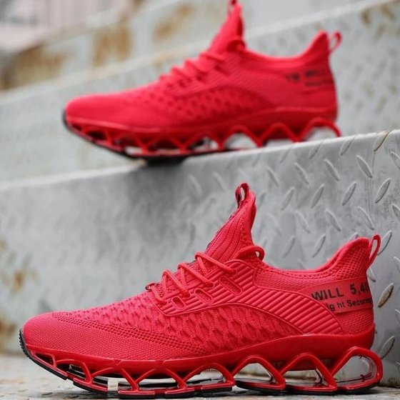 Quanzhou Daofeng Men's Athletic Shoes Mesh Running Shoes Size 48 Plus Size Yeezy Style New Amazon Sneakers