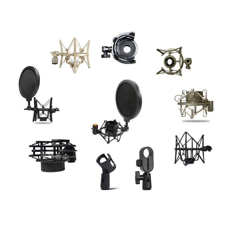Microphone Shock Mount 240 440 Square Pck200 At2020 Condenser U87Mk4 Microphone Shock-Absorbing Stand
