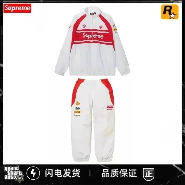 Supreme x Ducati Racing Tracksuit White/Red - 1