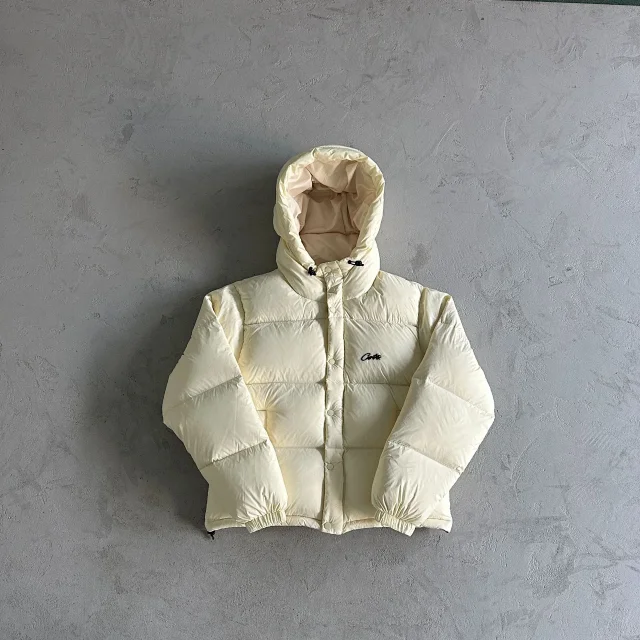 Corteiz Down Jackets Hooded quilted puffer product detail image 7