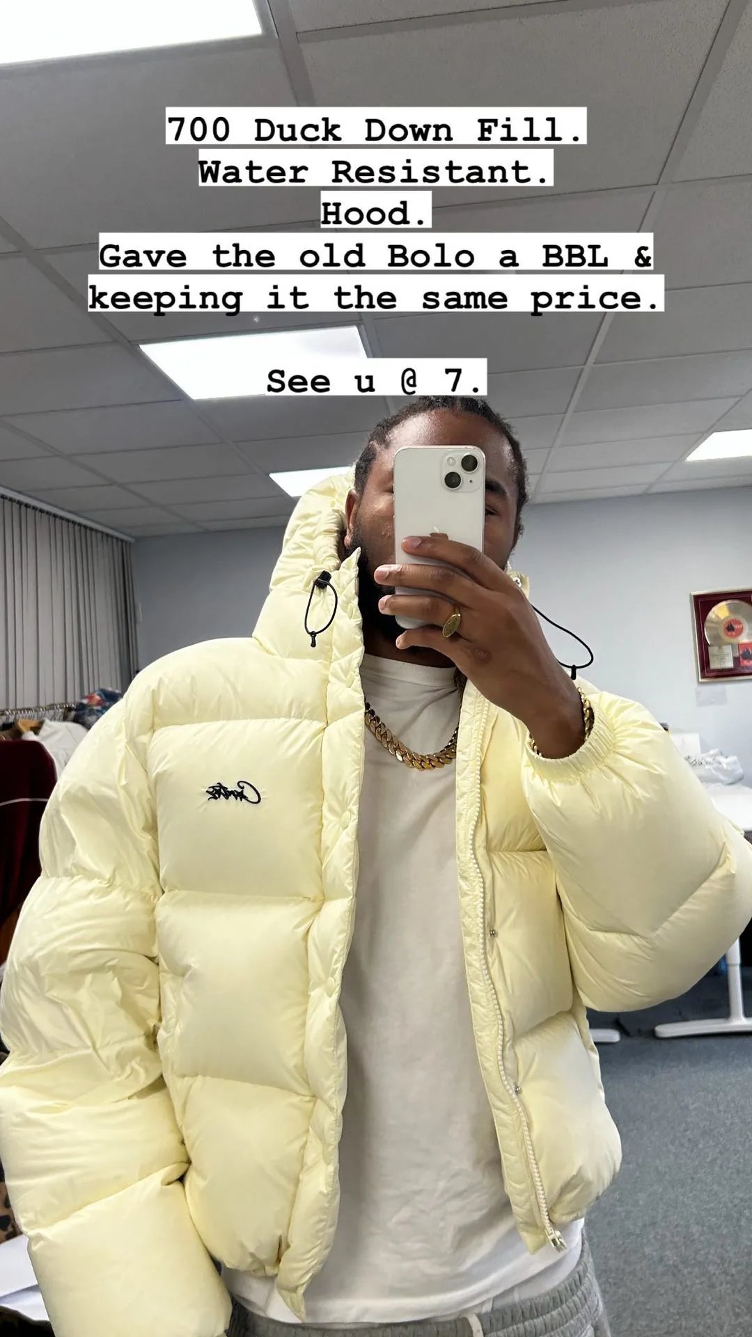 Corteiz Puffer Jacket Yellow Down-Jacket - 4