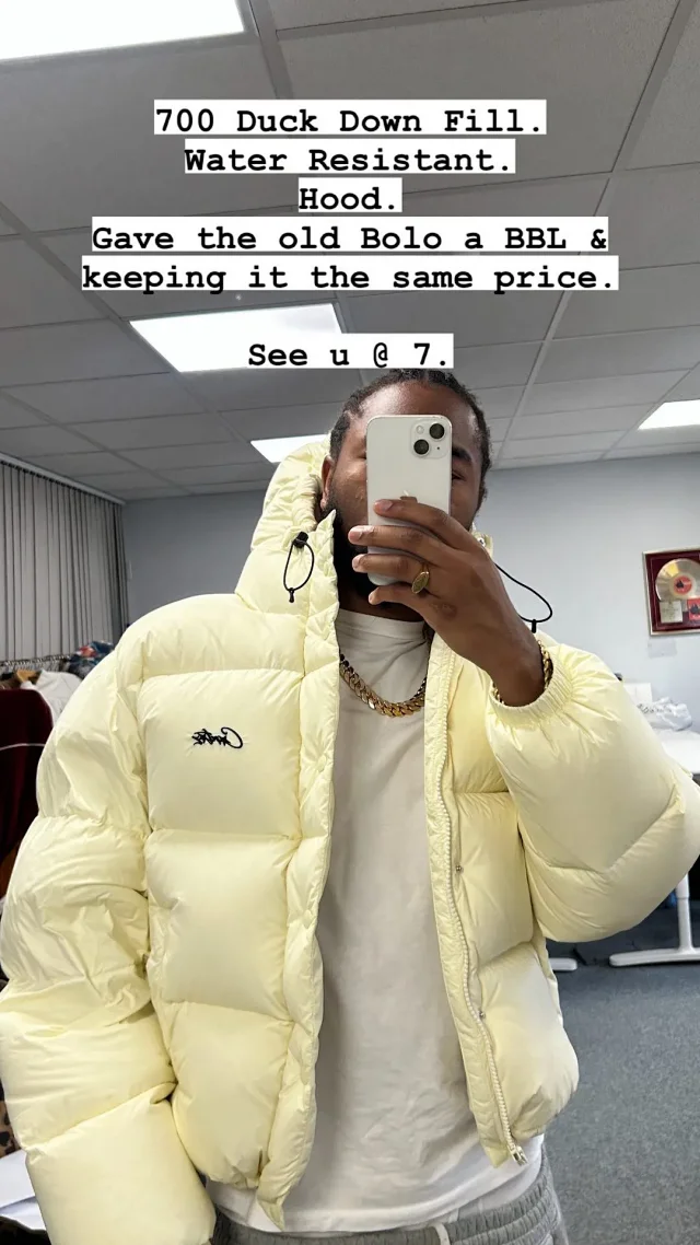 Corteiz Down Jackets Hooded quilted puffer product detail image 3