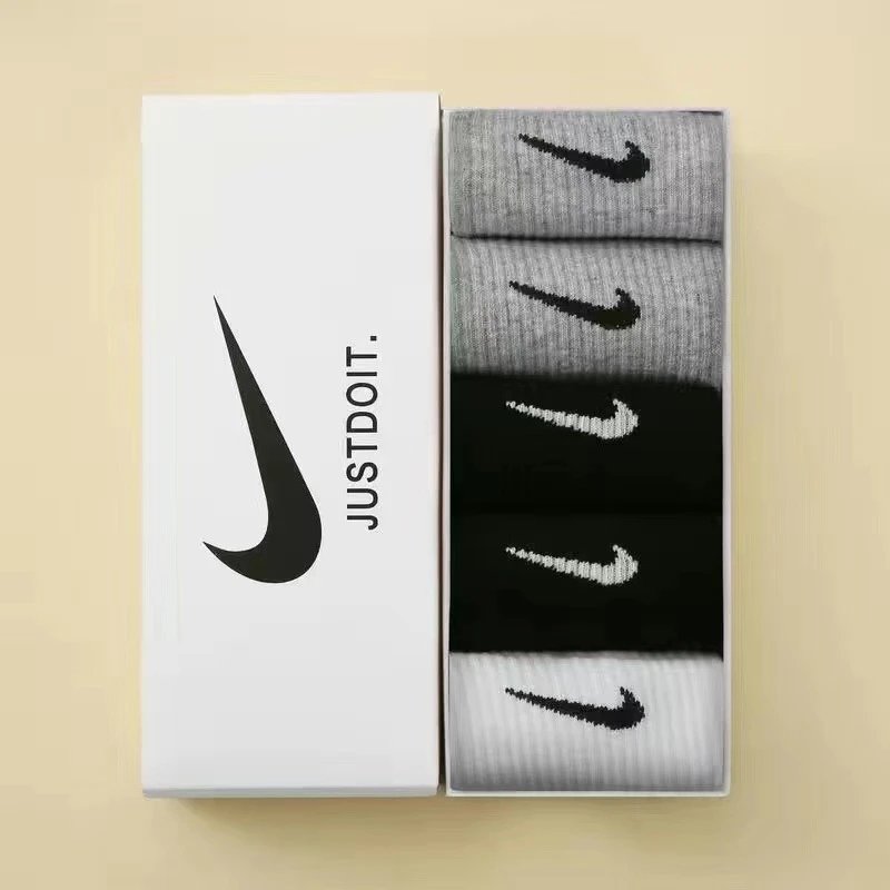 5 pairs [gray+gray+black+black+white]
