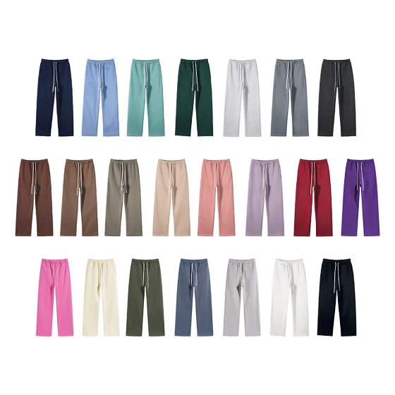 Thick Straight Padded Solid Color Men's Pants