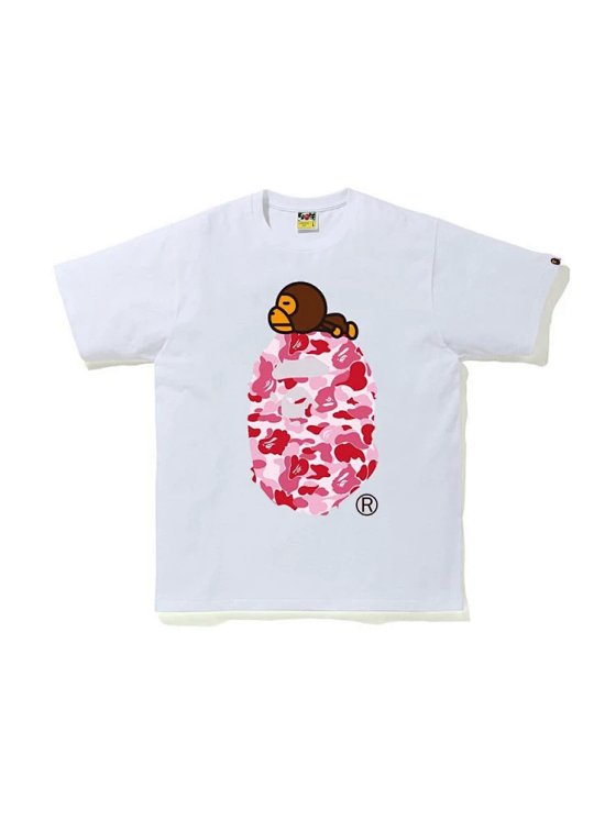 Wholesale BAPE 260g Heavyweight Ape Head and Shark Short Sleeve T-Shirt
