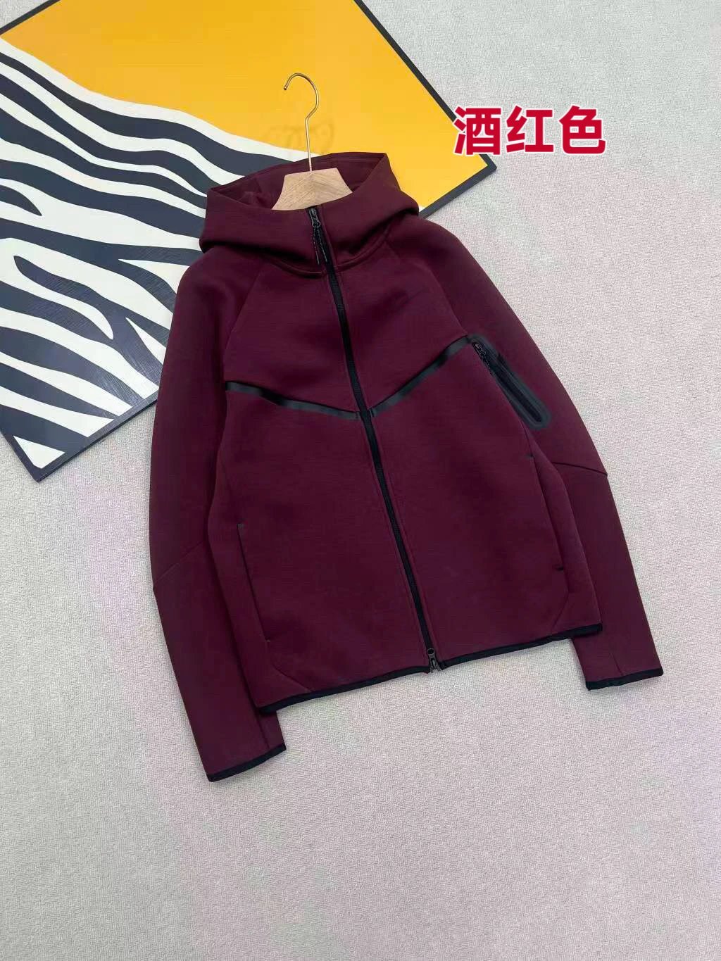 Wine red jacket