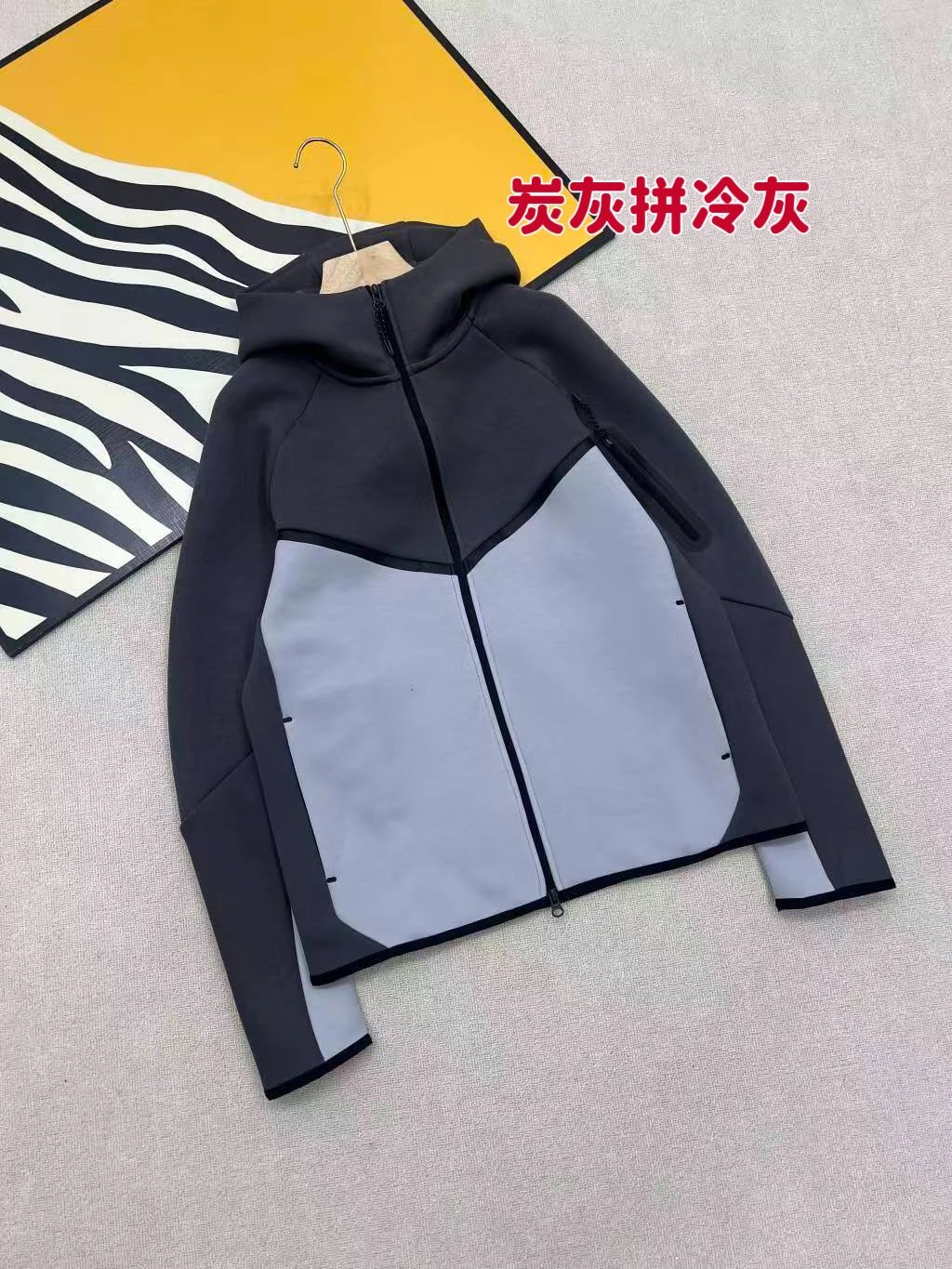 Charcoal grey cold grey jacket