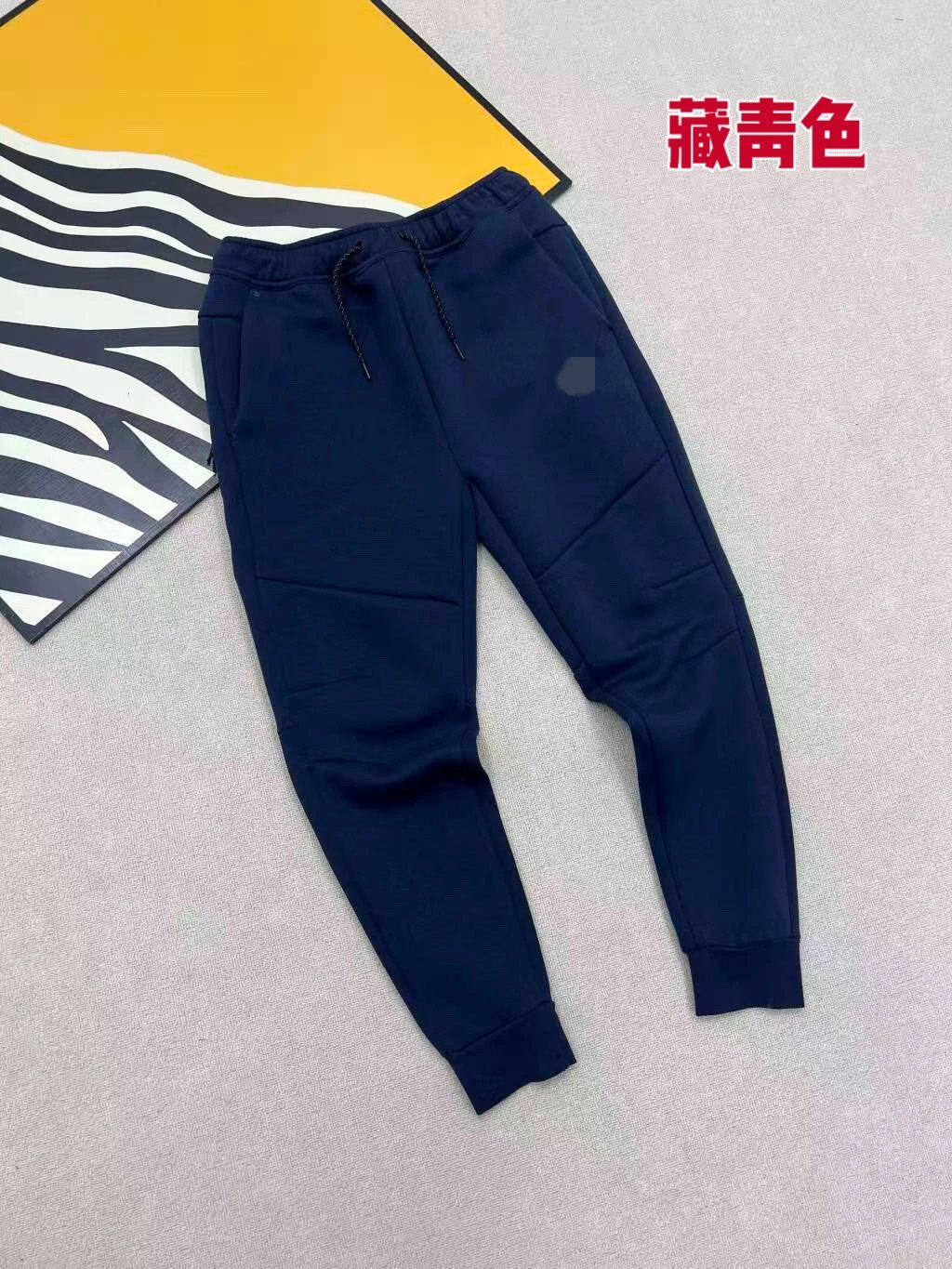 Navy blue trousers