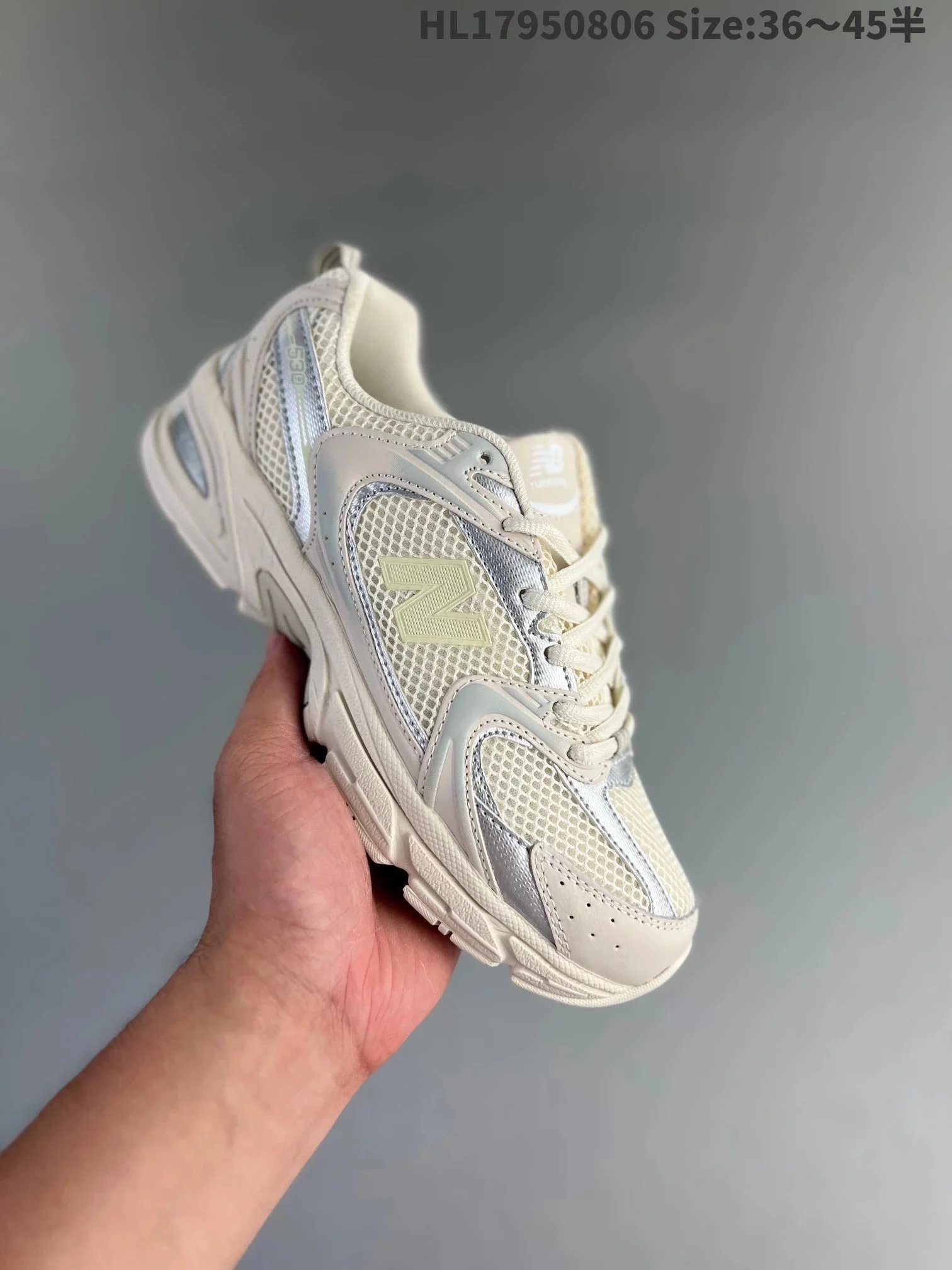 New Balance 990v6 White Blue Mesh Running Shoes - 25