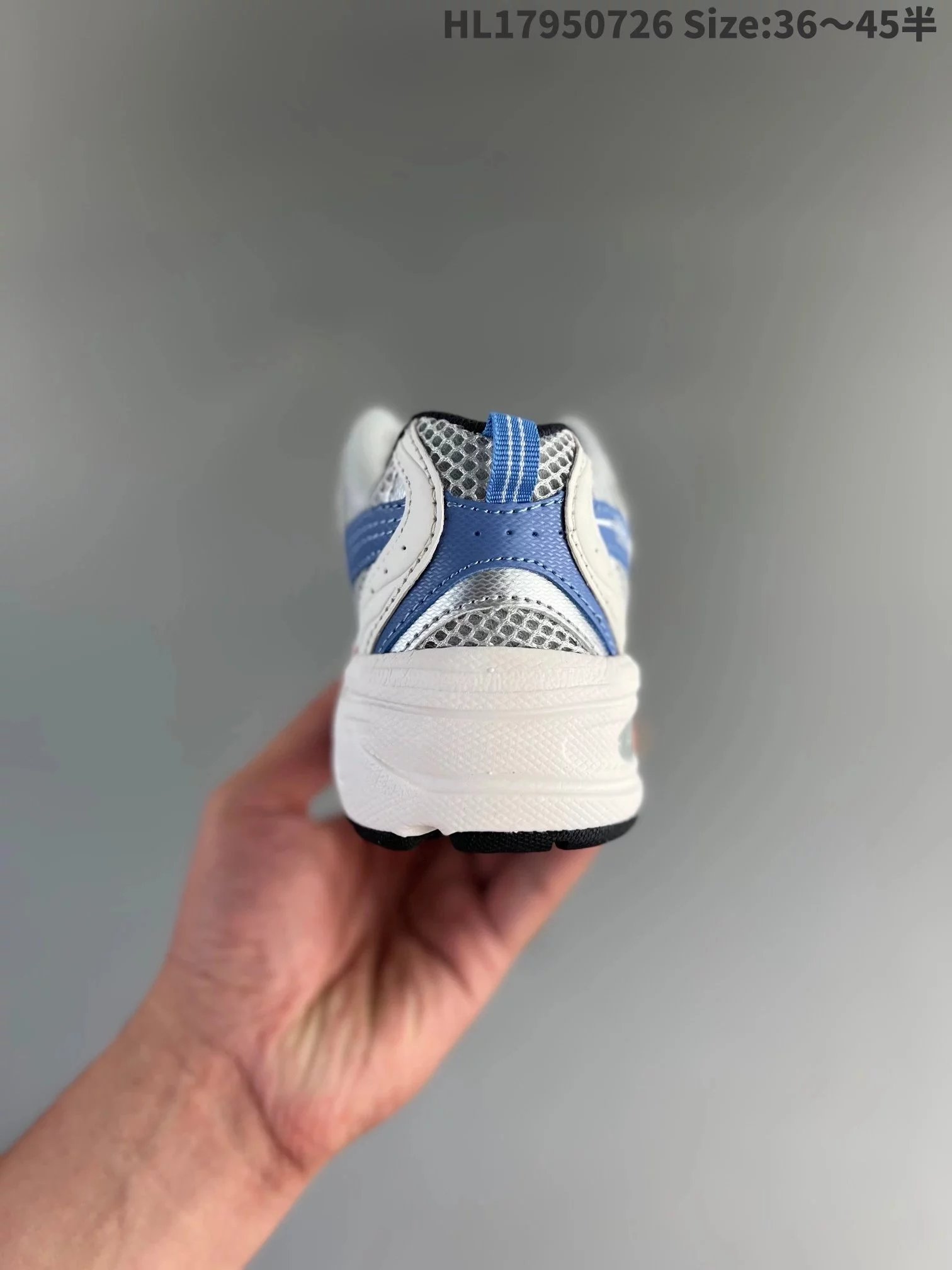New Balance 990v6 White Blue Mesh Running Shoes - 13