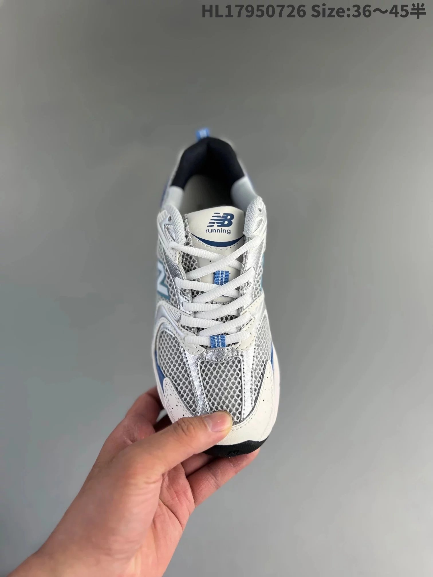 New Balance 990v6 White Blue Mesh Running Shoes - 14