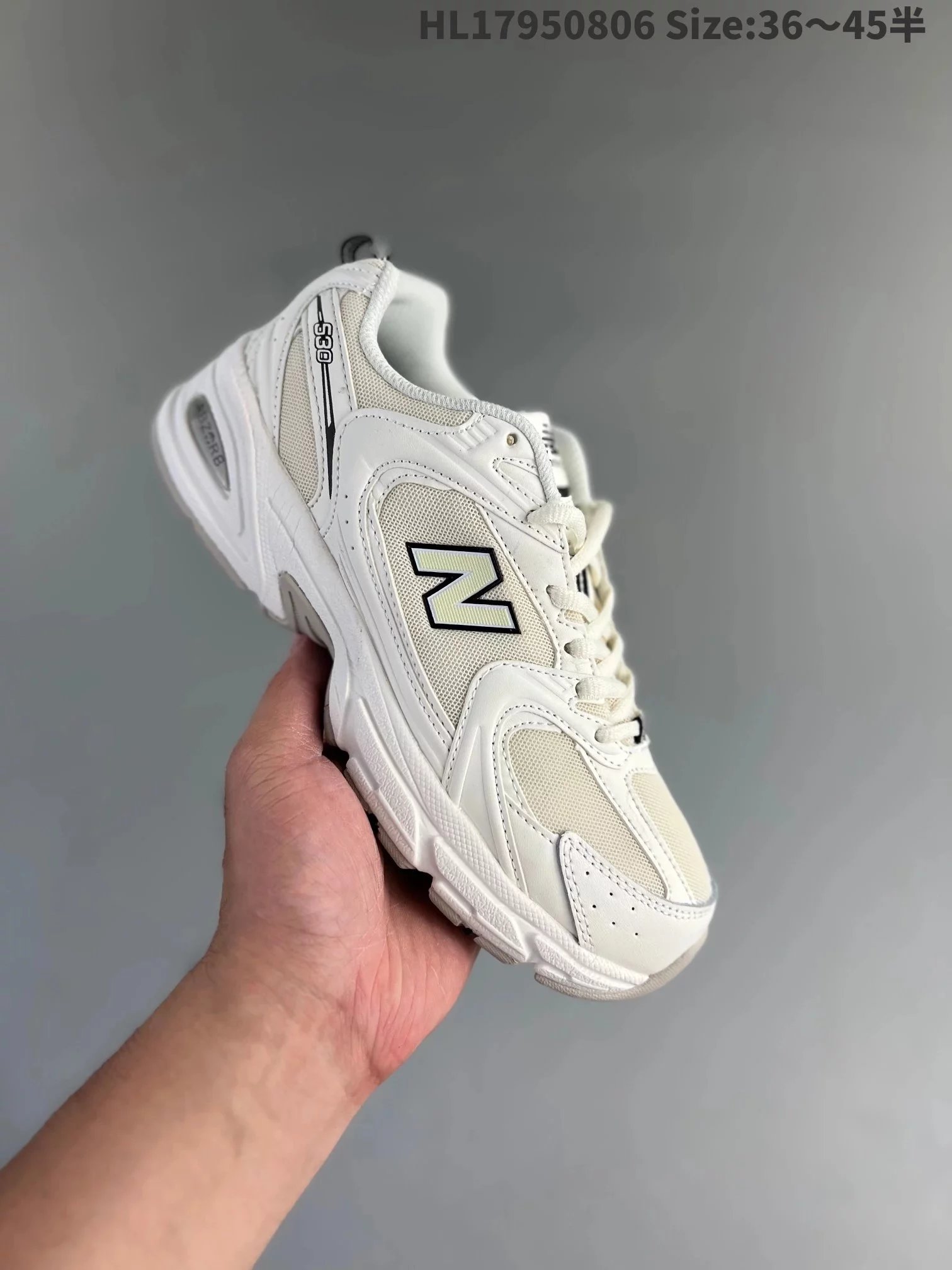 New Balance 990v6 White Blue Mesh Running Shoes - 34
