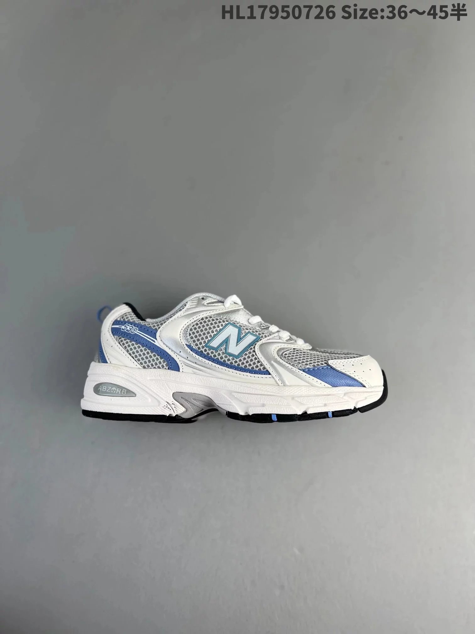 New Balance 990v6 White Blue Mesh Running Shoes - 17