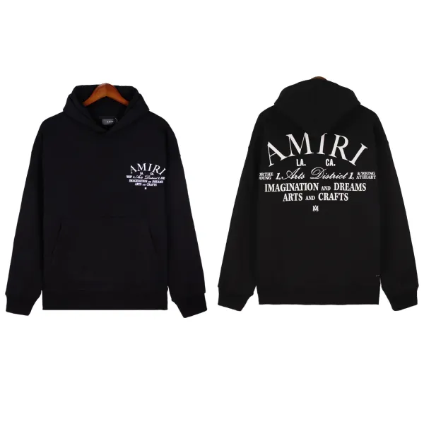 Amiri Arts District 1 Black Hoodie - 1
