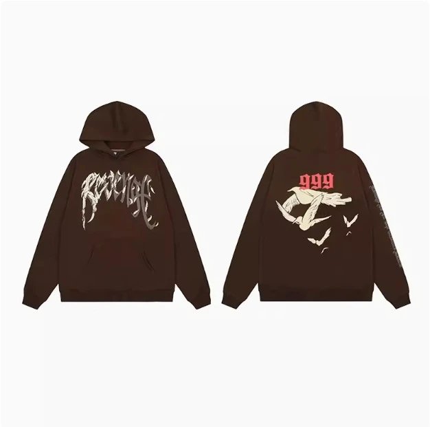Design Red Skull Hoodie Black - 12