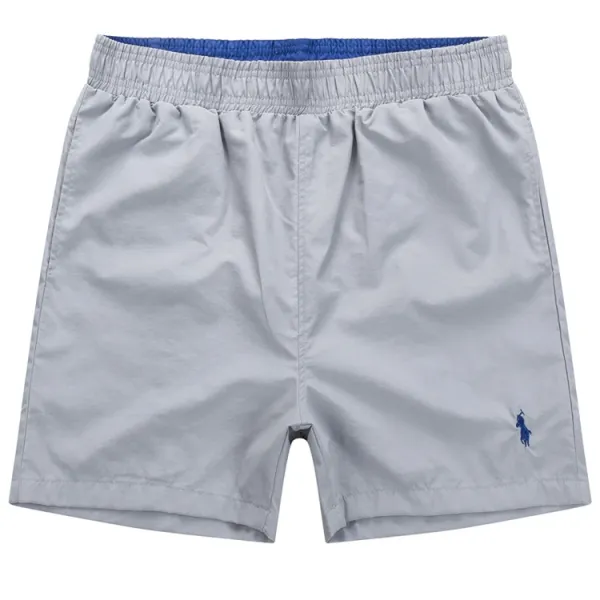 Polo Ralph Lauren Classic Swim Trunks Blue with Yellow Waistband - 10