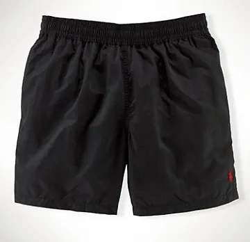 Polo Ralph Lauren Classic Swim Trunks Blue with Yellow Waistband - 22