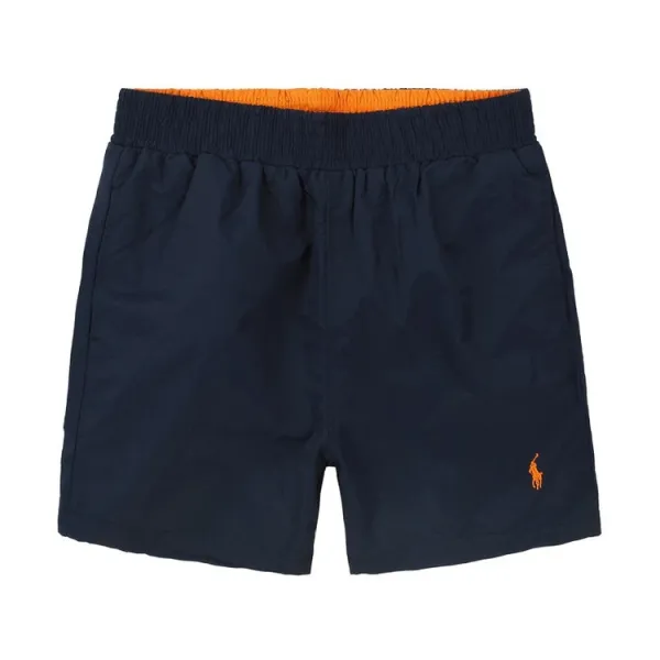 Polo Ralph Lauren Classic Swim Trunks Blue with Yellow Waistband - 19