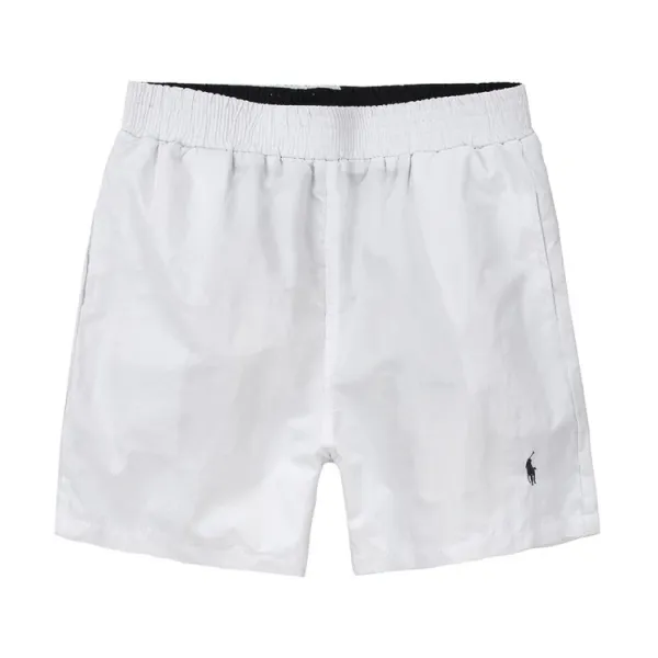 Polo Ralph Lauren Classic Swim Trunks Blue with Yellow Waistband - 26