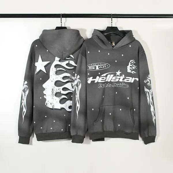 Hellstar Graphic Print Sweatpants Black - 11