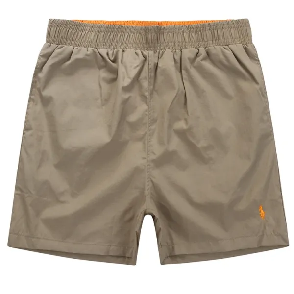 Polo Ralph Lauren Classic Swim Trunks Blue with Yellow Waistband - 9
